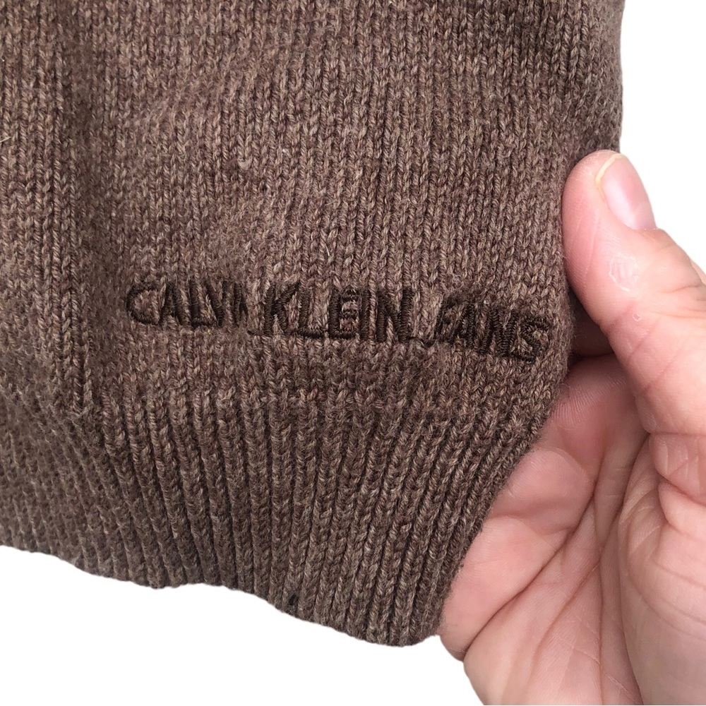 Calvin Klein Brown Argyle Sweater Vest size 6 - Picture 6 of 9